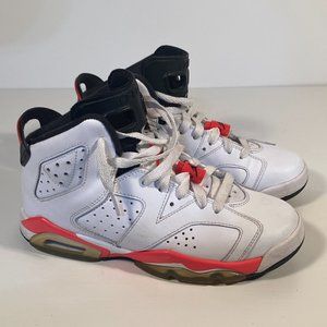 Nike Air Jordan Retro 6 (384665-123) White Infrared Sneakers Women 6 (4.5 Y)